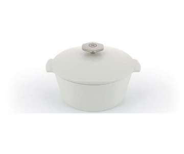 RVL 2 Kasserolle rund,  22 cm, 2.4 l, weiss, Induktion