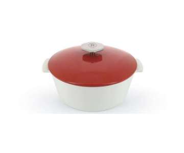 RVL 2 Kasserolle rund,  26 cm, 3.4 l, rot, Induktion
