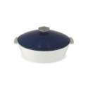 RVL 2 Kasserolle oval, 33x27x16 cm, 4.2 l, blau, Gasherd