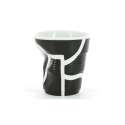 Espresso Knitterbecher 8 cl, All over, schwarz