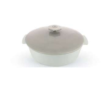 RVL 2 Kasserolle rund u. tief,  28 cm, 3.6 l, taupe, Induk.
