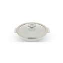 RVL 2 Schmortopf rund m. Glasdeckel,  22 cm, 80 cl, weiss