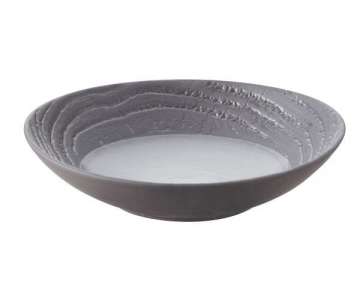 Suppenteller rund, H: 3.5 cm,  16 cm, Lakritze
