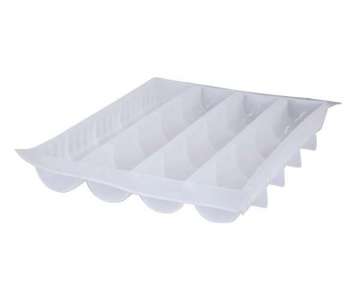 Moul Flex Pro Krystal Backform 60x40cm 4 Dachrinnen rund