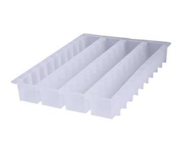 Moul Flex Pro Krystal Backform 60x40cm 4 Dachrinnen eckig