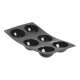 Moul Flex Backform 17.5x30cm fr 6 Halbkugeln