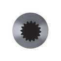 Spritztllen Stern Petit Four 10mm Edelstahl