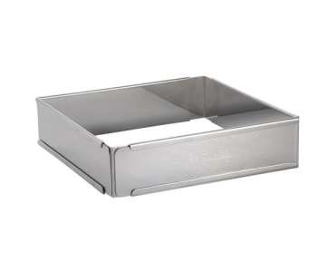 Patisserierahmen quadratisch, verstellbar 20-37cm H: 5cm