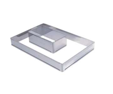 Patisserierrahmen rechteckig, verstellbar 43x29cm-56x84cm