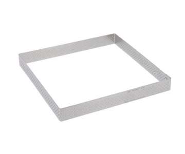 Tortenring quadratisch perforiert 7x7cm H: 2cm