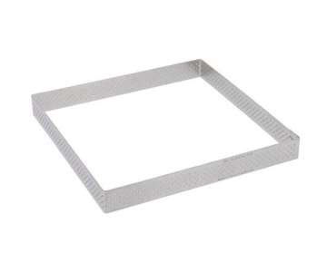 Tortenring quadratisch perforiert 20x20cm H: 2cm