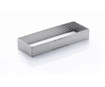 Tortenring rechteckig perforiert 12x4cm H: 2cm