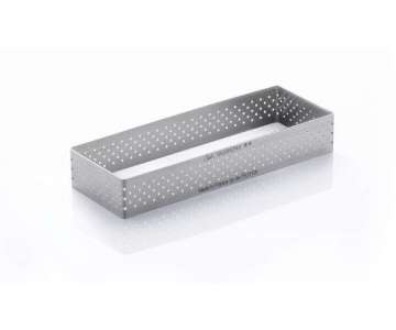 Tortenring rechteckig perforiert 28x11cm H:2cm