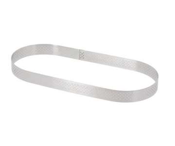 Tortenring oval lang perforiert 14.5x3.5cm H: 2cm
