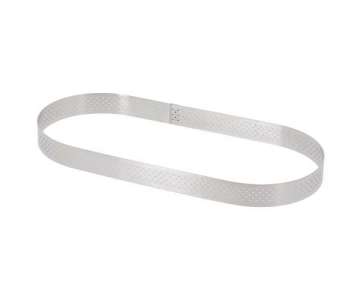 Tortenring oval lang perforiert 30x11cm H: 2cm