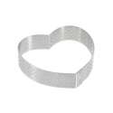 Tortenring Herzform perforiert 8cm H: 2cm