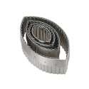 Ausstecher oval spitz, geriffelt 10x5cm