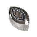 Ausstecher oval spitz, geriffelt 12x6cm
