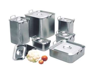 Bain-Marie 15.5x15.5cm H: 23.5cm 5 lt., ohne Deckel