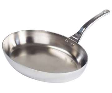 AFFINITY Bratpfanne oval unbeschichtet L: 32cm, Induktion