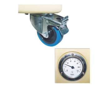 4er Set Rder Edelstahl  10cm zu Speisetransportbehlter