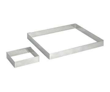 Tortenring quadratisch 16x16cm H: 2cm