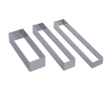 Tortenring rechteckig 8x2.5cm H: 2.5cm