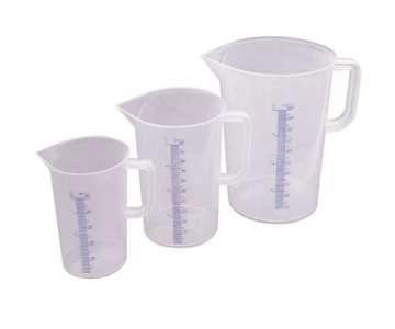 Messbecher graduiert 5 lt.