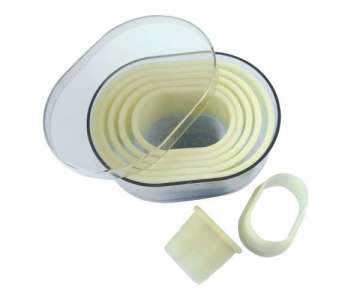 Ausstechersatz Oval glatt 7-teilig 2-11cm H: 5cm