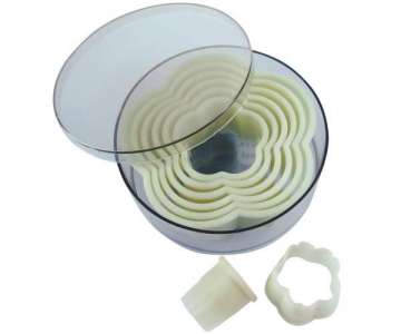 Ausstechersatz Blume 8-teilig 2-10cm H: 5cm