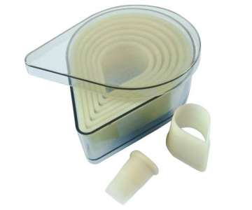 Ausstechersatz Tropfen 8-teilig 2-12.5cm H: 5cm