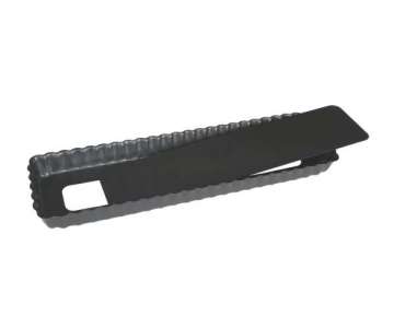 Kuchenform 36x10cm H: 2.7cm, geriffelt, Boden herausnehmbar