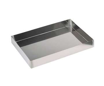 Kuchenform rechteckig 40x30cm H: 5cm Edelstahl