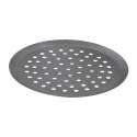 Pizzablech rund, gelocht ؠ24cm Blaustahl