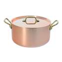 INOCUIVRE Bratentopf klein Kupfer/Edelstahl 16cm, Deckel
