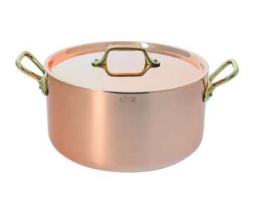 INOCUIVRE Bratentopf klein Kupfer/Edelstahl �16cm, Deckel