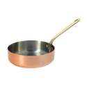 INOCUIVRE Sauteuse Kupfer/Edelstahl 16cm, Messinggriff