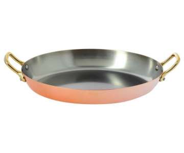 INOCUIVRE Bratpfanne Kupfer/Edelstahl oval L:36cm