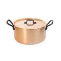 INOCUIVRE Bratentopf Kupfer/Edelstahl 20cm, Deckel