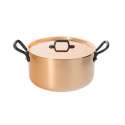 INOCUIVRE Bratentopf Kupfer/Edelstahl 24cm, Deckel