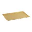 Backwarenplatte Alu 24x19cm Goldfarben