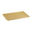 Backwarenplatte Alu 31x24cm Goldfarben