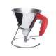KWIK Saucen-u. Fondanttricher 0.8 lt.  15cm, roter Griff