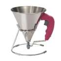 KWIK Saucen-u. Fondanttricher 0.8 lt.  15cm, pinker Griff