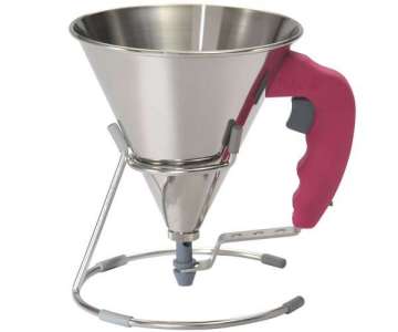 KWIK Saucen-u. Fondanttricher 0.8 lt.  15cm, pinker Griff