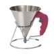 KWIK Saucen-u. Fondanttricher 0.8 lt.  15cm, pinker Griff