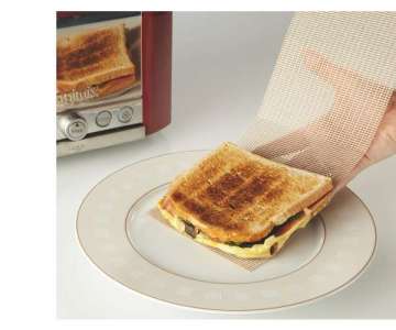 U-Toast-It Toastnetz, 2er Set, braun, 14x34 cm