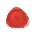 Stonecast Rot Triangel Teller flach 31.1cm