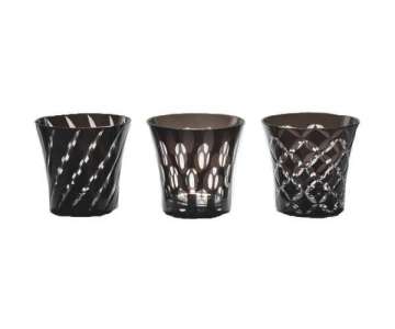 Twins Glas doppelwandig Dekor schwarz 2.7dl