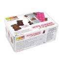 Set in Metallbox, Silikonform Brchen + Couverture